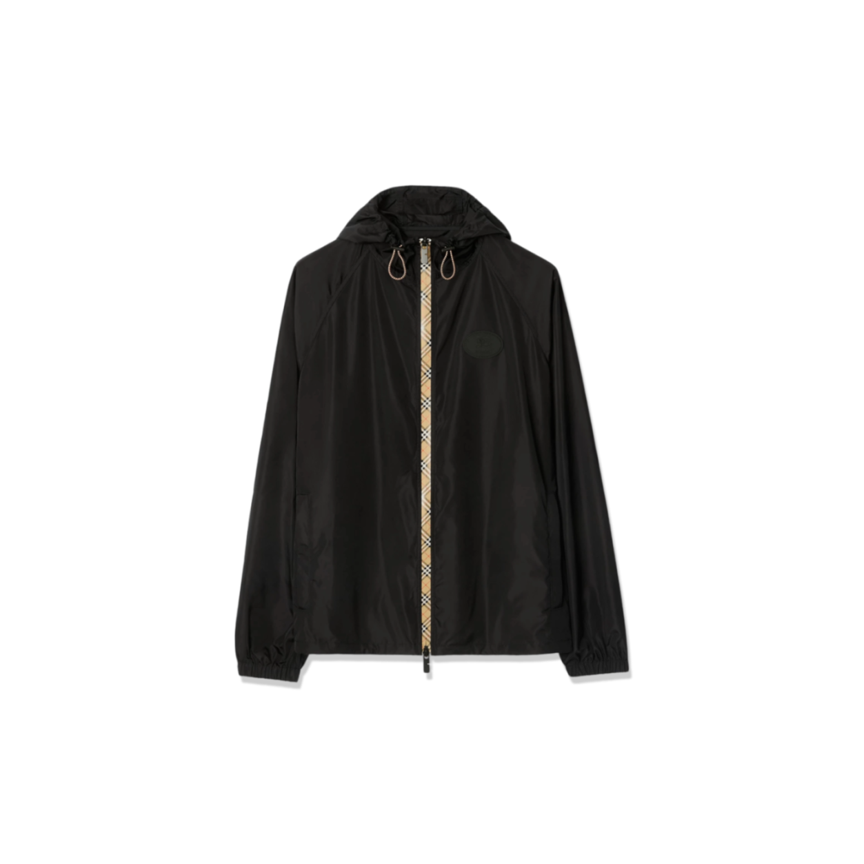 Bv*b*rry checkered trim nylon hooded jacket 81203691